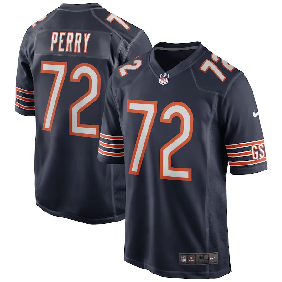 Men Chicago Bears #72 William Perry Nike Navy Game Retired Player NFL Jersey